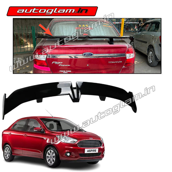 Ford Figo Aspire 2015 Sedan Gloss Black Sporty Spoiler Buy Now autoglam