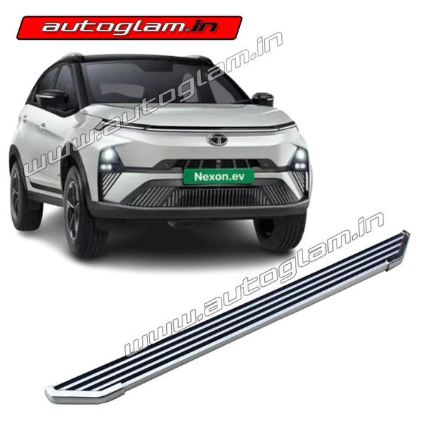 Tata Nexon 20172022+ Aluminium Foot Step, Side Step, and Chrome Finis