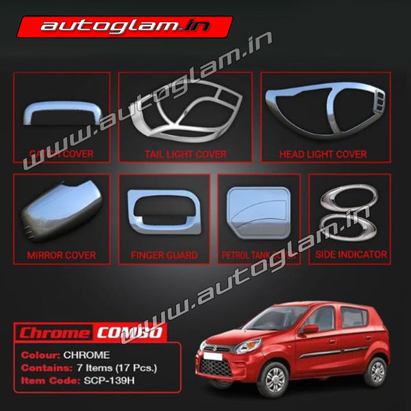 Maruti Suzuki Alto 800 Chrome kit AGMSA2156CK