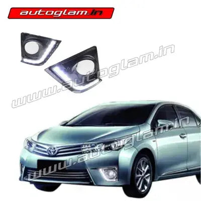 LED Daytime Running Light – Fits Toyota Corolla Altis 2010-2013 (Left Side, Black Housing)