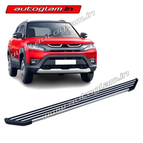 Maruti Suzuki Brezza 2016-2024 Aluminium Foot Step, and Chrome Finish ...
