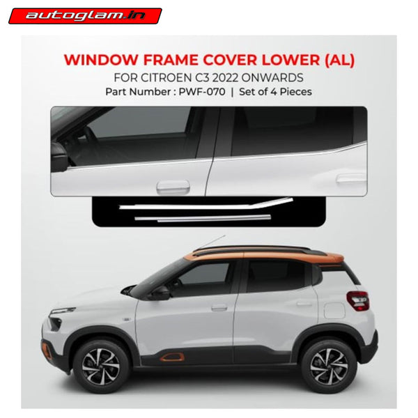 CITRON C3 2022 ONWARDS WINDOW FRAME COVER LOWER 4pcs | AGCIT565WF ...