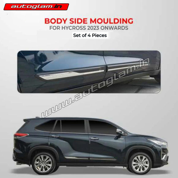 Toyota Hycross Chrome Side Cladding – Stylish and Durable – autoglam