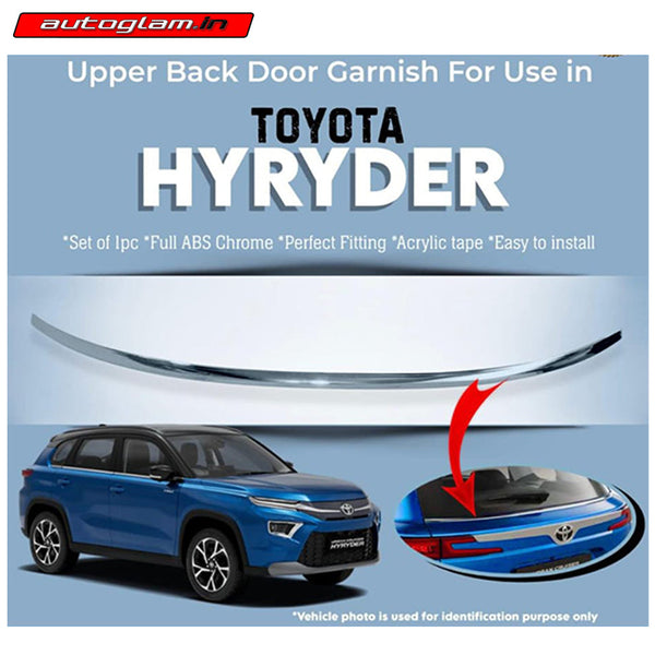 Elevate Your Toyota Hyryder with Our Premium Back Door Garnish autoglam
