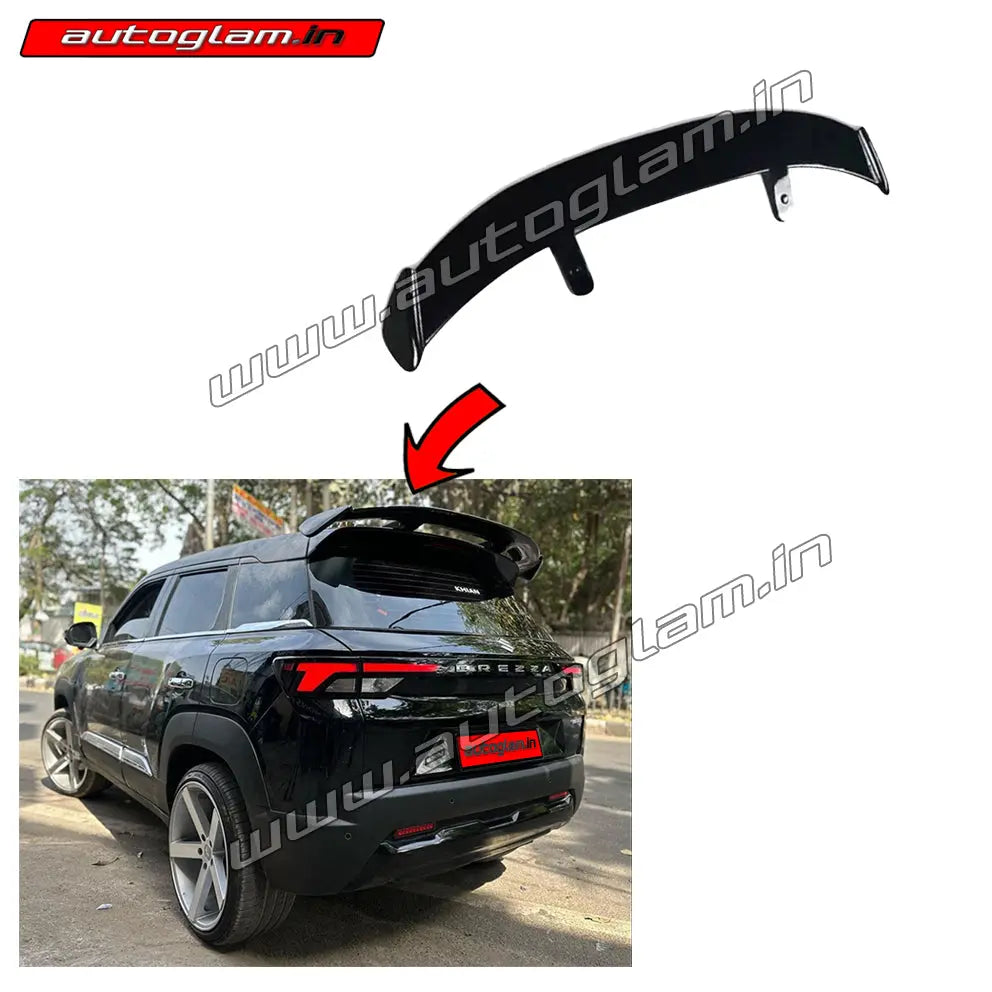 Maruti Suzuki Brezza 2022+ Roof Spoiler Glossy Black | AGMS356RS – autoglam