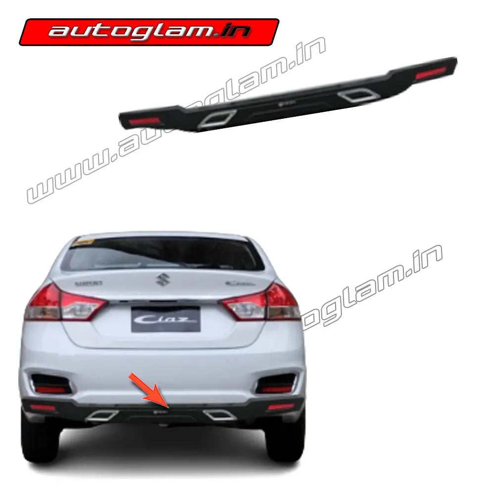 Ciaz Rear Glass Diffuser Maruti Suzuki Ciaz 2018+ Rear Diffuser | AGMSC8FRD – autoglam