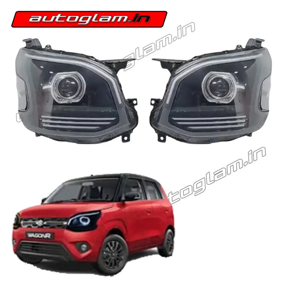 Maruti WagonR 2019+ Projector Headlights India | LED DRL Upgrade – autoglam