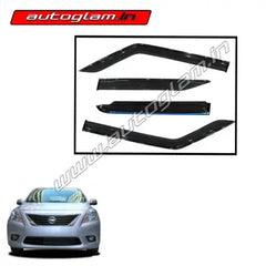 Nissan Sunny Chrome Line Door Visor / Wind Visor, Set of 4 Pcs