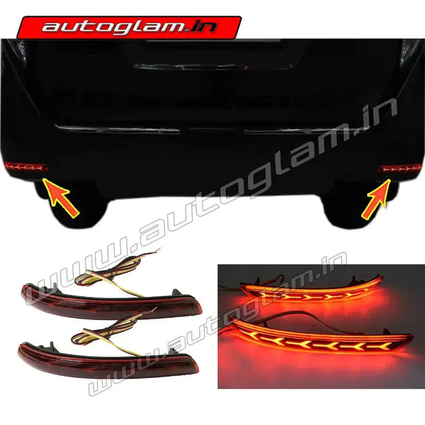 Toyota Innova Crysta 2016-2020 Models, Rear Bumper LED Matrix Reflecto ...