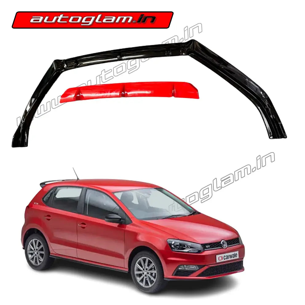 Volkswagen Polo OEM Splitter With Red Lip Spoiler AGVP175SLP