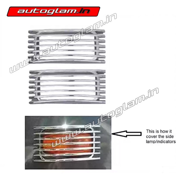 Universal Silver Car Side Indicator Cover | AGUS478SIC – autoglam