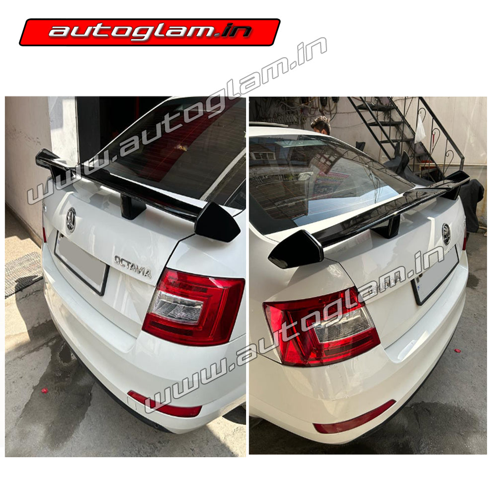 Octavia Spoiler Skoda Octavia 2012-17 Sedan Gloss Black Sporty Spoiler | AGSO3265LS ...