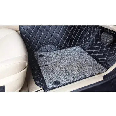 7D Car Mats Compatible with Honda City ZX 2006, Color - Black