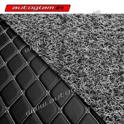7D Car Mats Compatible with Honda City ZX 2006, Color - Black