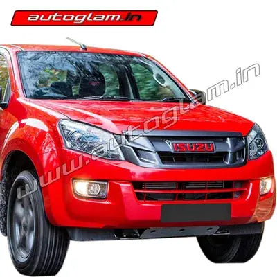Isuzu D-Max Front Grill in Black Color with Red Logo | Autoglam – autoglam