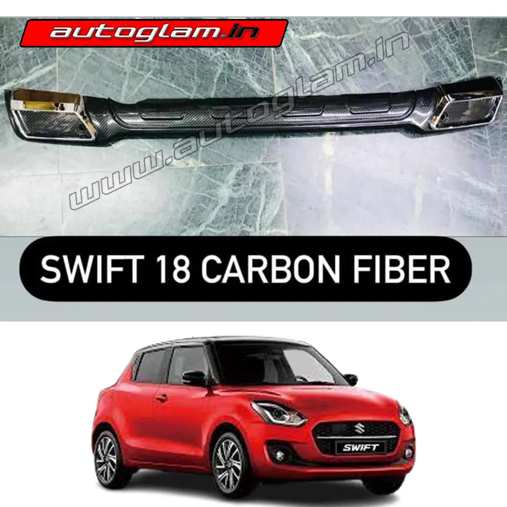 Swift Diffuser Examples Maruti Suzuki Swift 2018+ Carbon fiber Rear Diffuser, Rear Guard, AGMS ...