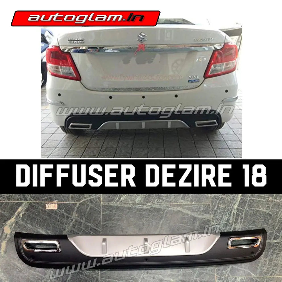 Swift Rear Guard Maruti Suzuki Swift Dzire 2017+ Rear Bumper Diffuser, Rear Guard ...