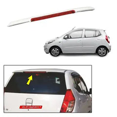 Roof Spoiler with LED Light for Hyundai i10 2007-2013 Models, Color -  CRYSTAL WHITE, Latest Style,AGHi1013RSCW