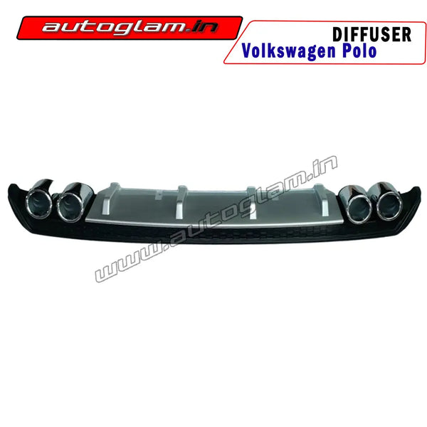 Volkswagen Polo Rear Diffuser with Chrome Exhaust Tip | Autoglam – autoglam